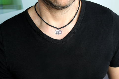 Personalisierte Sonnenhalskette - Personalisierte Halskette für Männer - JAEE Design