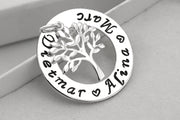Lebensbaum Kette - Familie Halskette - Baum des Lebens Halskette - personalisierte Halskette