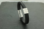 Lederarmband für Herren - Gravurarmband Leder - Silber 925 und Lederarmband - JAEE Namensschmuck