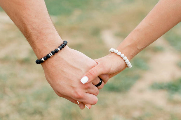 Perlen Partner Armbnder - partnerarmbnder silber 925 mit gravur - JAEE Namensschmuck Perlen Partner Armbnder - partnerarmbnder silber 925 mit gravur - JAEE Namensschmuck