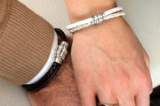 Paar Armbänder - Personalisierte  Partnerarmbänder - Partnerarmband mit Gravur - JAEE Namensschmuck