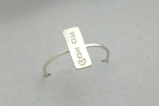 Personalisierter Bar Ring - Namensring  Bar - personalisierter Ring aus Sterlingsilber - JAEE Namensschmuck