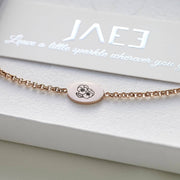 Elegantes Set für Damen: Ovales Armband und Armreif mit Gravur – in Gold, Roségold oder Silber - JAEE Namensschmuck