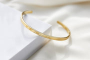 Elegantes Set für Damen: Ovales Armband und Armreif mit Gravur – in Gold, Roségold oder Silber - JAEE Namensschmuck