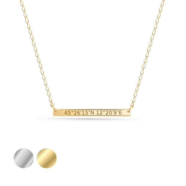 Damen Bar-Halskette | MEMOR | mit Wunschgravur