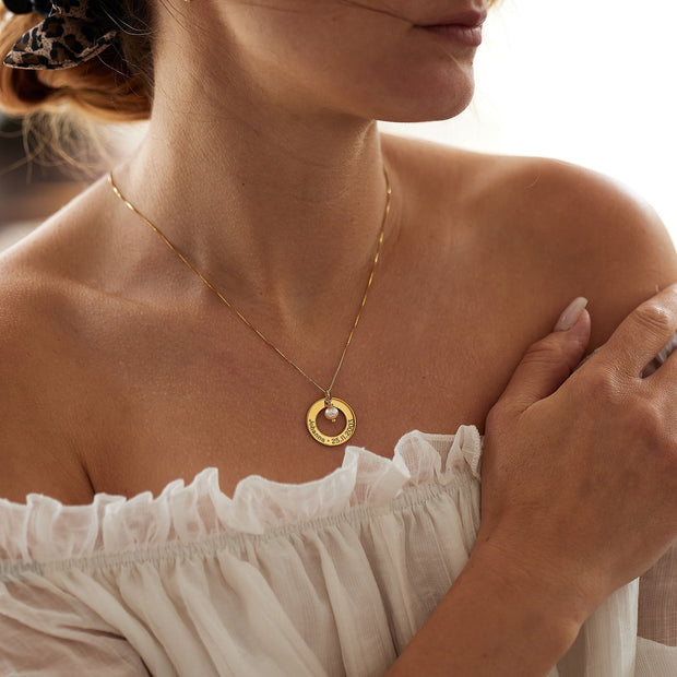 Perlen-Halskette | UNIO | mit persönlicher Gravur