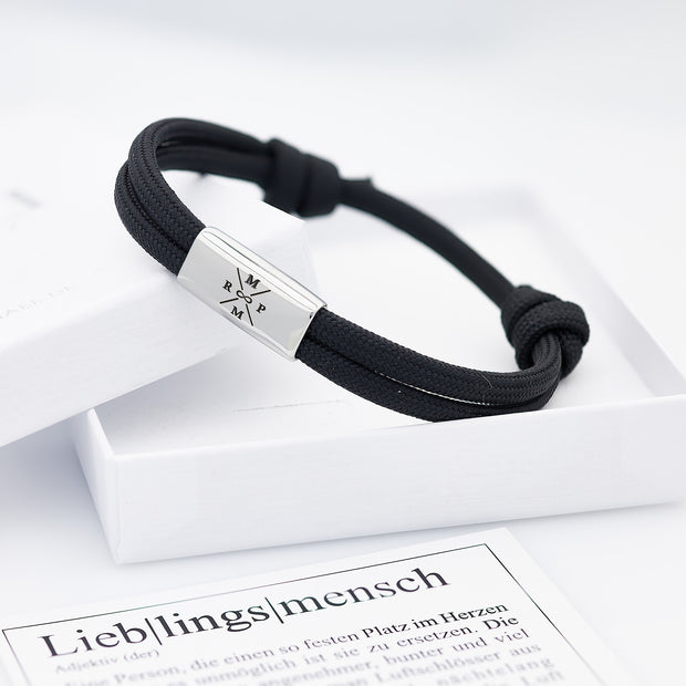 Surfer Armband für sie & ihn | mit persönlicher Wunschgravur - JAEE Namensschmuck