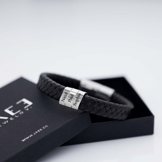 Lederarmband für Männer | LEGATUM | mit Namensgravur