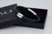 Herren Lederarmband | RELIQUIA | mit Handschrift-Gravur
