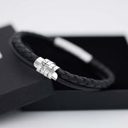 Herren Lederarmband | RELIQUIA | mit Handschrift-Gravur