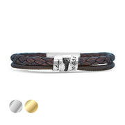 Vater Armband | PATRIMONIUM | mit Fußabdruck-Schriftrolle