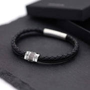 Herren Lederarmband | VINCULUM | mit Fingerabdruck