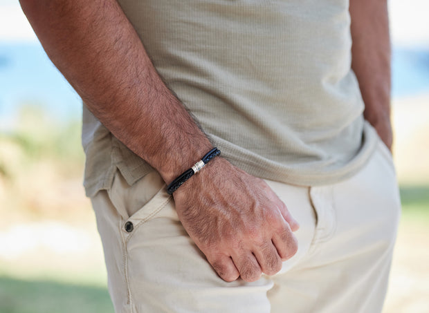 Herren Lederarmband | SENTENTIA | mit persönlichem Motto