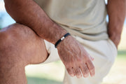 Herren Lederarmband | SENTENTIA | mit persönlichem Motto