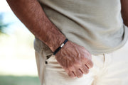 Herren Lederarmband | RELIQUIA | mit Handschrift-Gravur