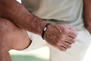 Herren Lederarmband | RELIQUIA | mit Handschrift-Gravur
