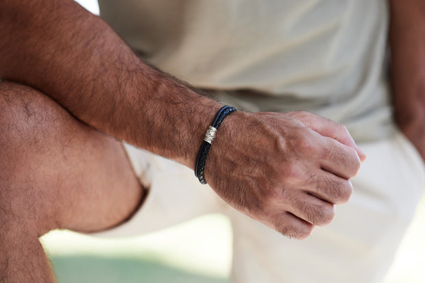 Herren Lederarmband | RELIQUIA | mit Handschrift-Gravur