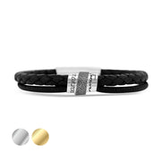 Herren Lederarmband | VINCULUM | mit Fingerabdruck