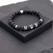 Vater Lava Armband | CREATIO | mit Baby-Fußabdruck