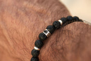 Vater Lava Armband | CREATIO | mit Baby-Fußabdruck