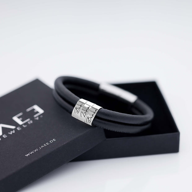 Nappaleder Armband | TESTIMONIUM | mit Namensgravur