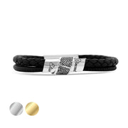 Herren Lederarmband | SANCTUM | mit Fingerabdruck