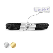 Herren Lederarmband | SCRIPTUM | mit Handschrift-Gravur