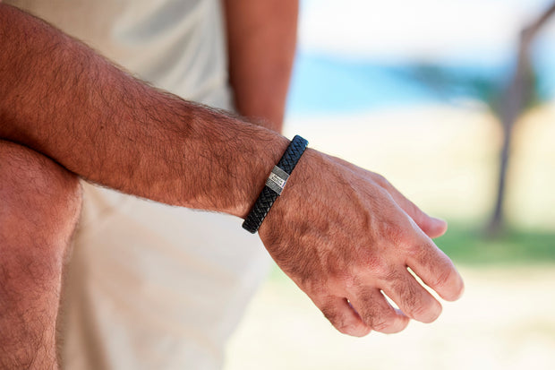 Lederarmband | FOEDUS | mit Fingerabdruck-Gravur