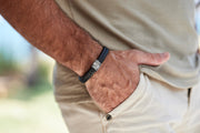Lederarmband | FOEDUS | mit Fingerabdruck-Gravur