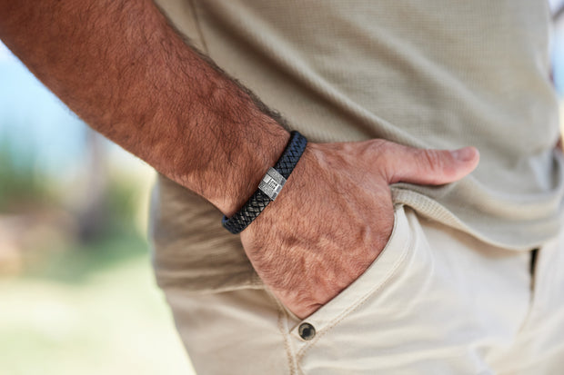 Lederarmband | FOEDUS | mit Fingerabdruck-Gravur