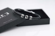 Lederarmband für Väter | MIRACULUM | mit Baby-Fußabdruck