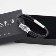 Herren Lederarmband | SANCTUM | mit Fingerabdruck