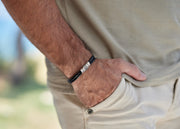 Herren Lederarmband | SANCTUM | mit Fingerabdruck