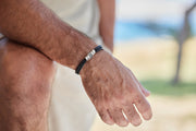 Herren Lederarmband | SANCTUM | mit Fingerabdruck