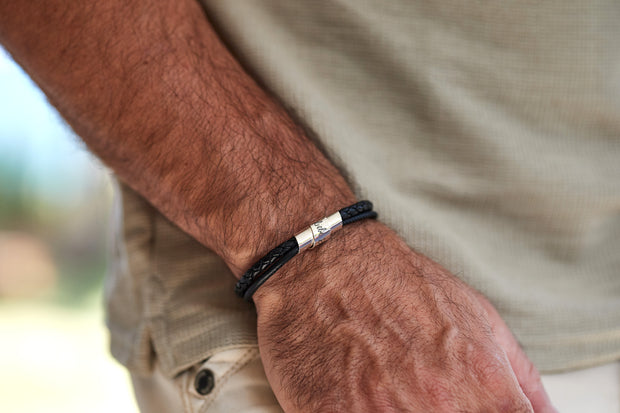 Herren Lederarmband | SCRIPTUM | mit Handschrift-Gravur