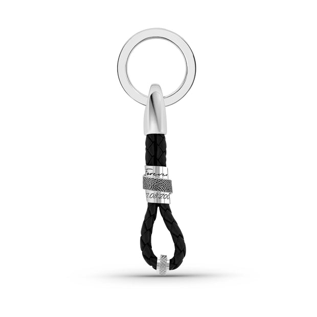 Leder-Schlüsselanhänger | TESSERA | mit Fingerabdruck