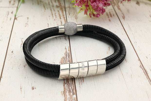 Armband für Frauen - Damen-Lederarmband - Personalisierte Damenarmbänder - JAEE Namensschmuck