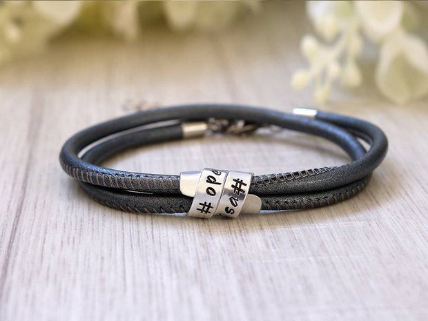 Damen Lederarmband - Lederarmband für Frauen - Damenarmbänder - JAEE Namensschmuck