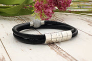 Damen Armband mit Gravur - Damenarmband - Armband mit gravur - Lederarmband - Armband für Damen - JAEE Namensschmuck