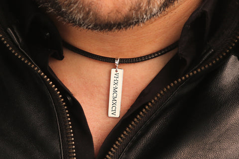 Herrenhalskette mit Gravur - Halskette für Vater - Schmuck zum Vatertag - JAEE Design