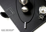 Personalisierte Herrenkette - Geschenk für ihn - Leder Namenskette für Männer - Geburtstagsgeschenk - JAEE Design
