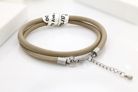 Leder Wickelarmband - Wickelarmband für Frauen - Armband für Frauen - JAEE Design