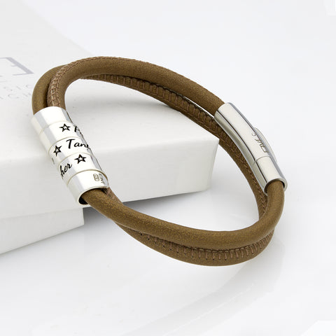 Armband für Frauen - Lederarmband für Frauen - Personalisierte Armband für Frauen - JAEE Namensschmuck