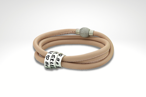 Armbänder für Frauen - Damen Lederarmbänder - Leder personalisierte Armbänder - JAEE Namensschmuck