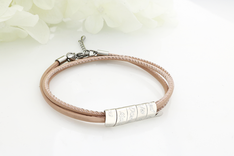 Leder Jubiläum Armband - Lederarmbänder für Frauen - Jubiläumsarmband Leder - Jubiläumsarmband - JAEE Design
