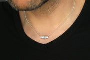 Personalisierte Silber Halskette - Halskette für Männer - personalisierte Namenskette- Namenskette - JAEE Design