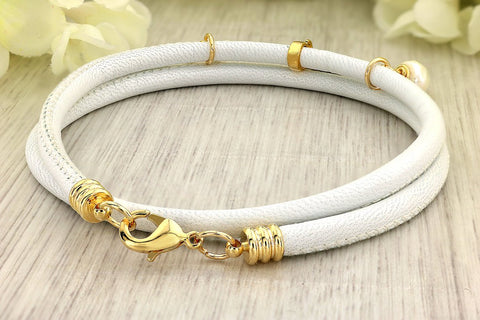Gold Lederarmband-personalisierte Leder Wickelarmband-Leder Gold Armband-personalisierte Goldarmband - JAEE Design