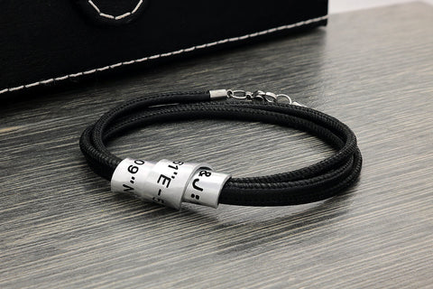 Personalisierter Armband für Mann - Geschenke zum Jubiläum - Geschenke zum Jahrestag - JAEE Design